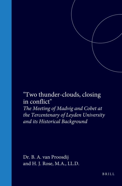 Two thunderclouds closing in conflict