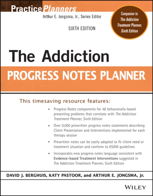 Addiction Progress Notes Planner