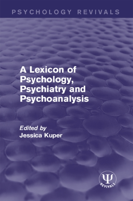 Lexicon of Psychology, Psychiatry and Psychoanalysis