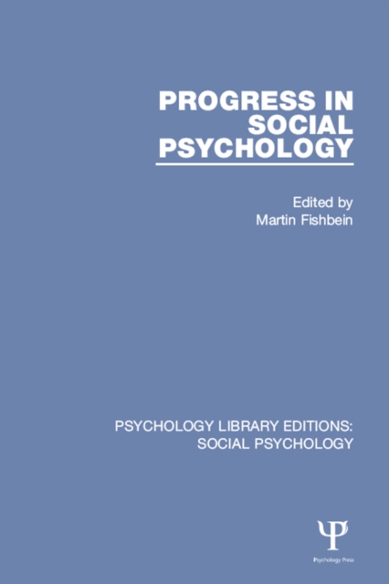 Progress in Social Psychology