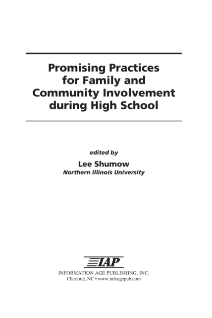 Promising Practices for Family and Community Involvement during High School