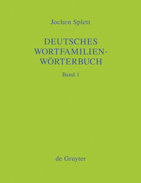 Deutsches Wortfamilienwörterbuch