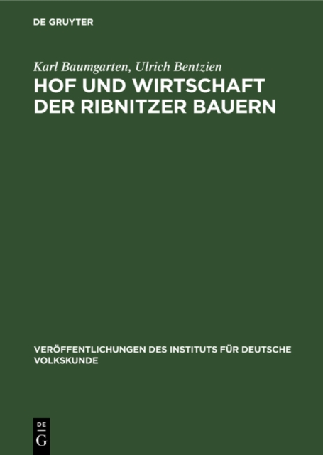 Hof und Wirtschaft der Ribnitzer Bauern