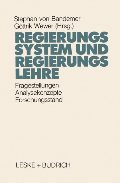 Regierungssystem und Regierungslehre