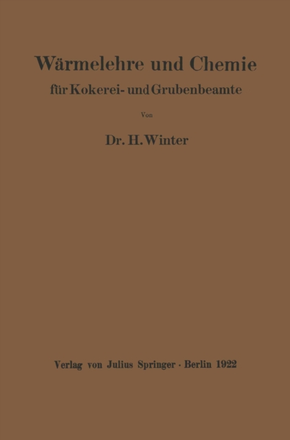 Wärmelehre und Chemie