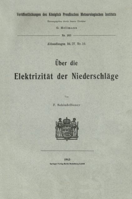 Über die Elektrizität der Niederschläge