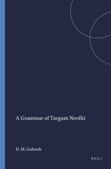 Grammar of Targum Neofiti