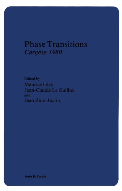 Phase Transitions Cargese 1980