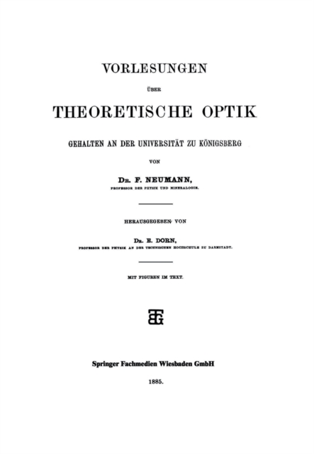 Vorlesungen über Theoretische Optik