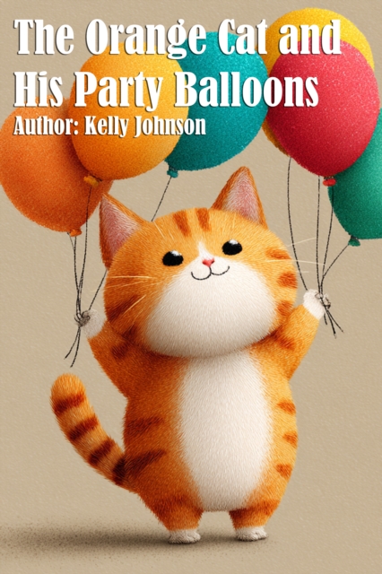 Orange Cat and His Party Balloons