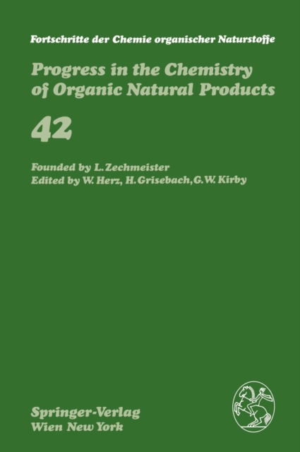 Fortschritte der Chemie organischer Naturstoffe / Progress in the Chemistry of Organic Natural Products