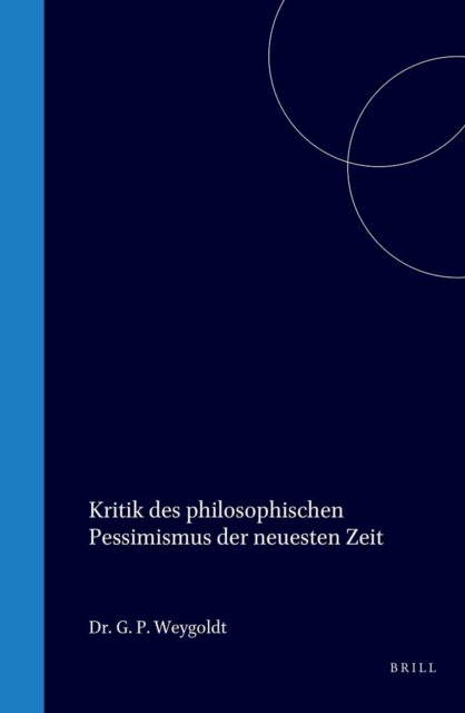 Kritik des philosophischen Pessimismus der neuesten Zeit