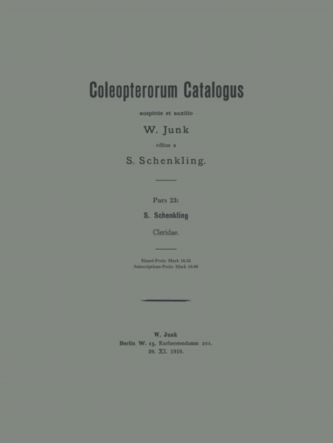 Coleopterorum Catalogus