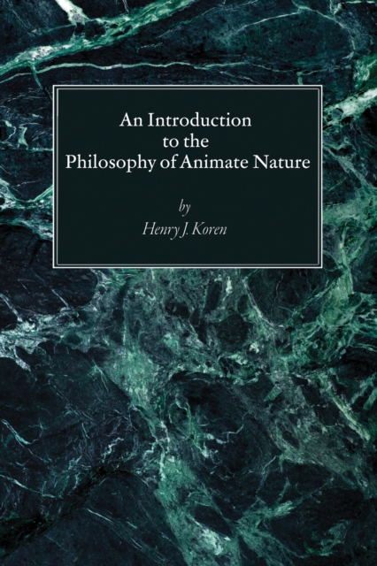 Introduction to the Philosophy of Animate Nature