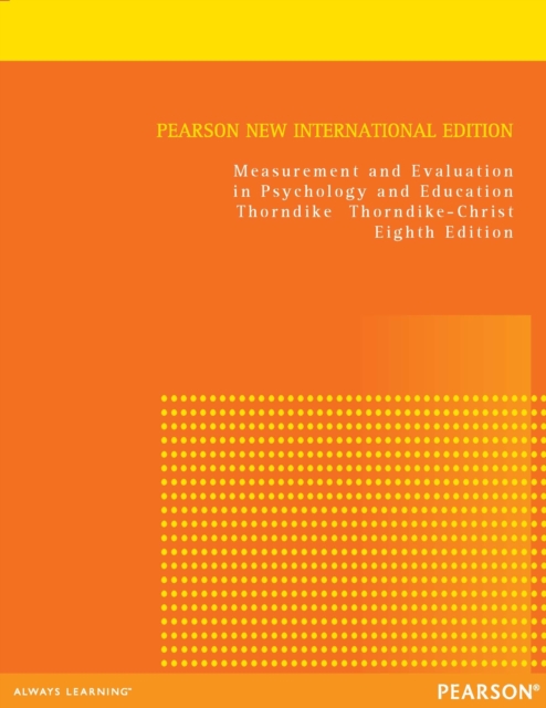 Measurement and Evaluation in Psychology and Education