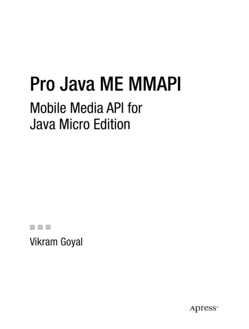 Pro Java ME MMAPI