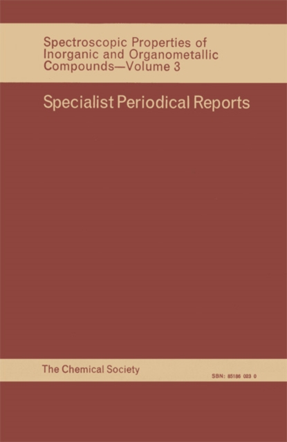 Spectroscopic Properties of Inorganic and Organometallic Compounds