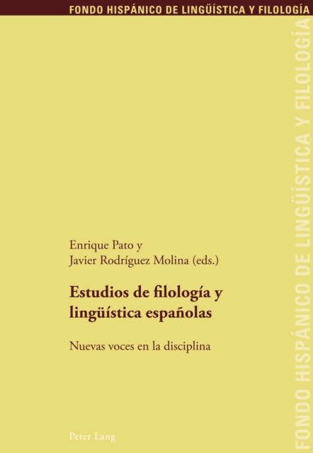 Estudios de filología y lingueística españolas