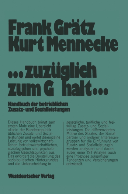 …zuzüglich zum Gehalt…