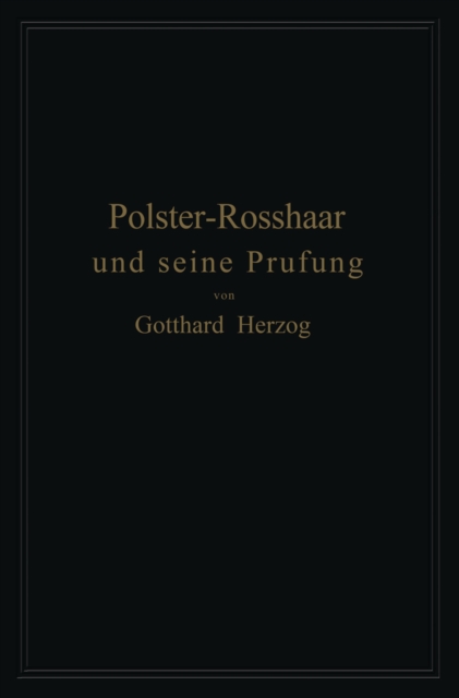 Polster-Rosshaar und seine Prüfung