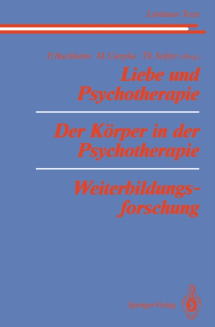 Liebe und Psychotherapie Der Körper in der Psychotherapie Weiterbildungsforschung