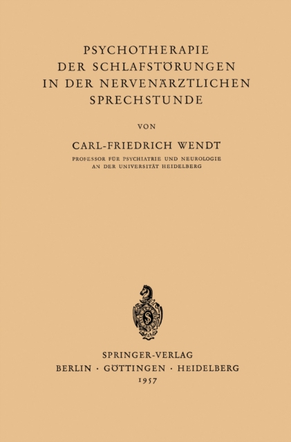 Psychotherapie der Schlafstörungen in der Nervenärztlichen Sprechstunde