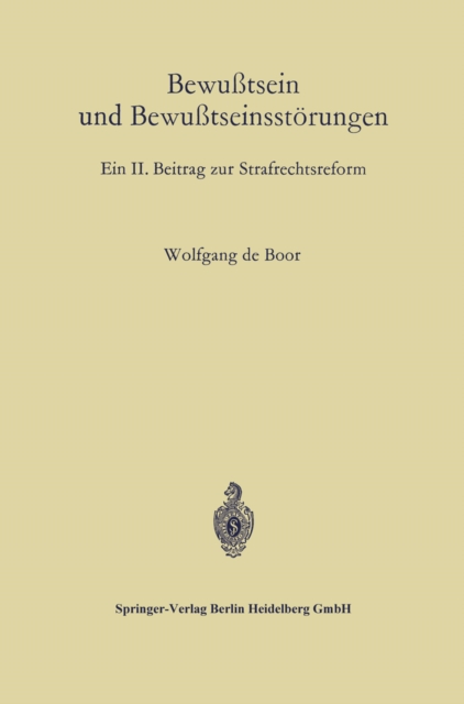 Bewußtsein und Bewußtseinsstörungen