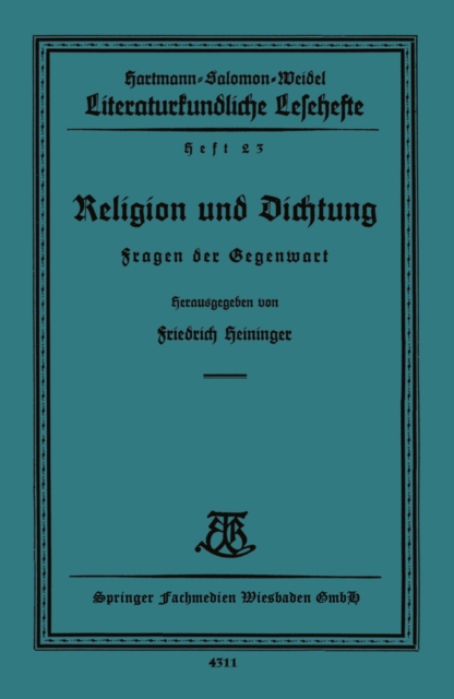 Religion und Dichtung