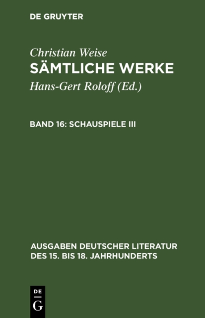 Schauspiele III