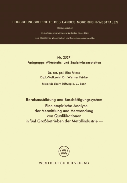 Berufsausbildung und Beschäftigungssystem