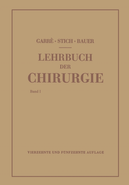 Lehrbuch der Chirurgie