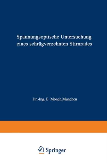 Spannungsoptische Untersuchung eines schrägverzahnten Stirnrades