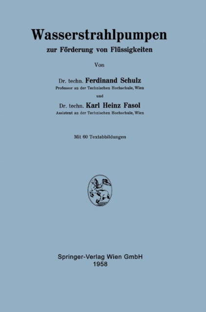 Wasserstrahlpumpen zur Förderung von Flüssigkeiten