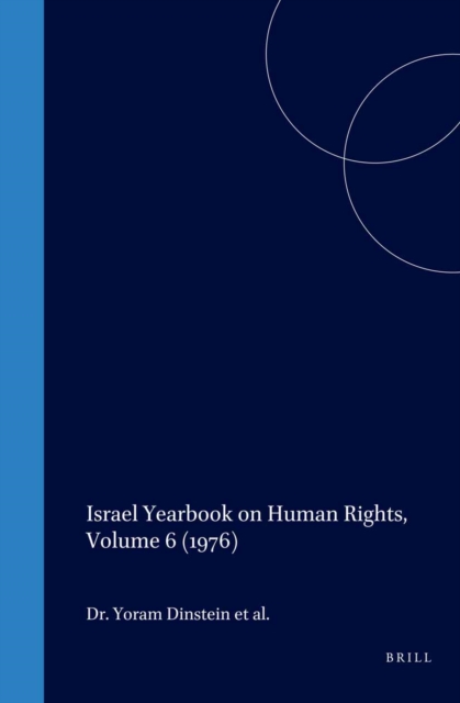 Israel Yearbook on Human Rights, Volume 6 (1976)