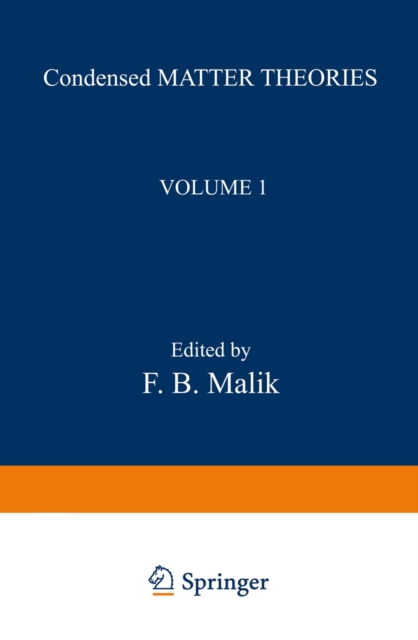 Condensed Matter Theories
