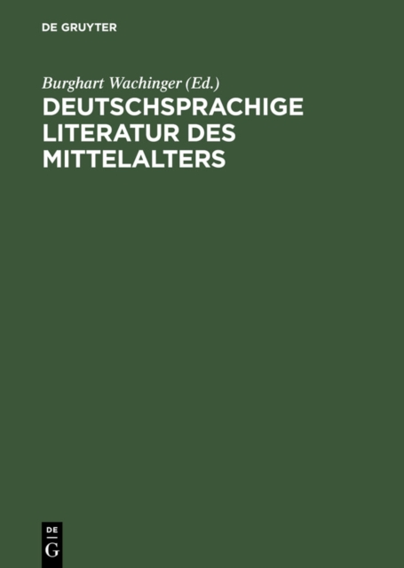 Deutschsprachige Literatur des Mittelalters