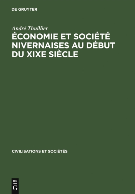 Économie et société nivernaises au début du XIXe siècle