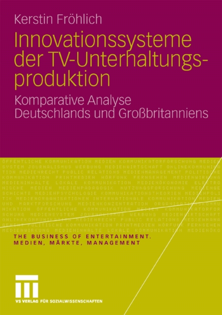 Innovationssysteme der TV-Unterhaltungsproduktion