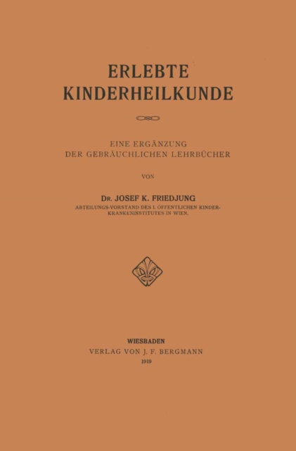 Erlebte Kinderheilkunde
