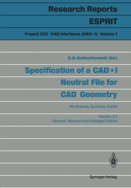 Specification of a CAD * I Neutral File for CAD Geometry