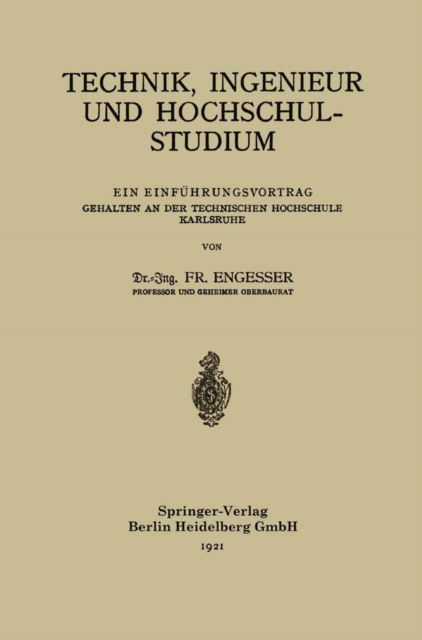 Technik, Ingenieur und Hochschulstudium