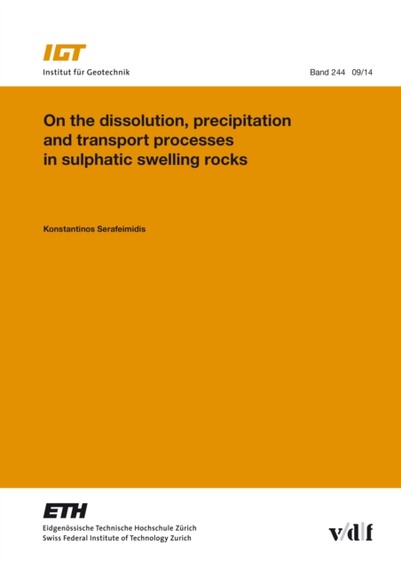 On the Dissolution, Precipitation and Transport Processes in Sulphatic Swelling Rocks