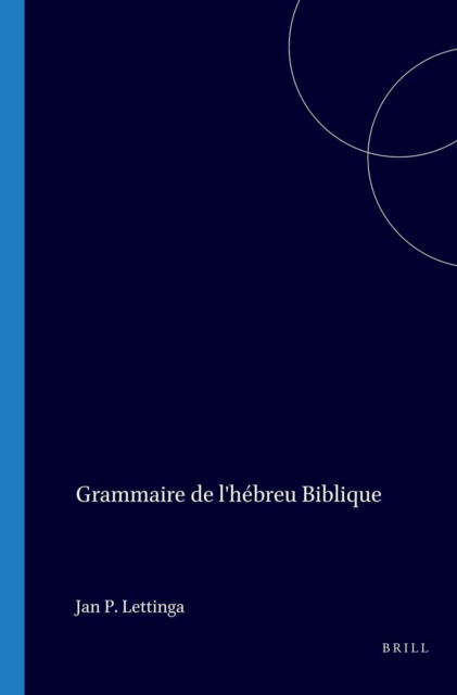 Grammaire de l'hebreu Biblique
