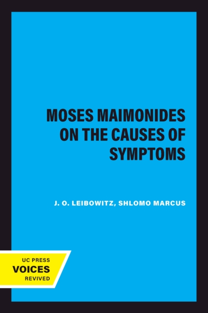 Moses Maimonides on the Causes of Symptoms