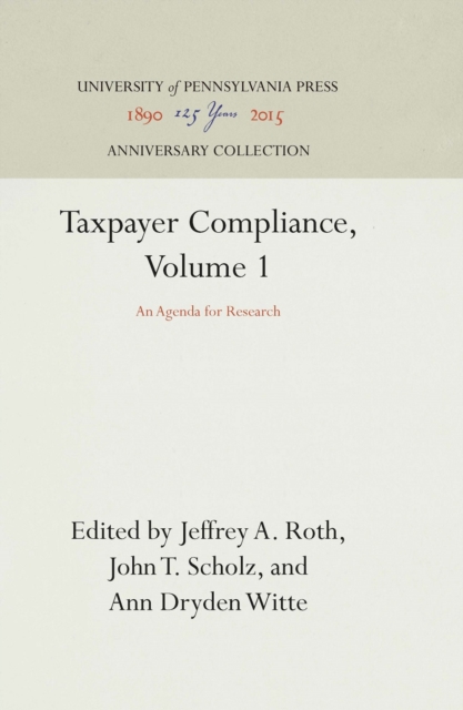 Taxpayer Compliance, Volume 1