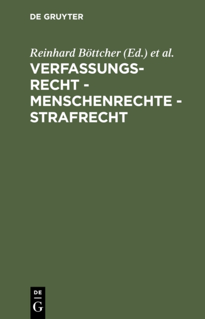 Verfassungsrecht - Menschenrechte - Strafrecht