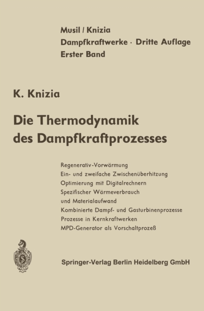 Die Thermodynamik des Dampfkraftprozesses