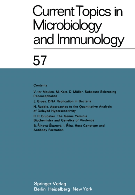 Current Topics in Microbiology and Immunology