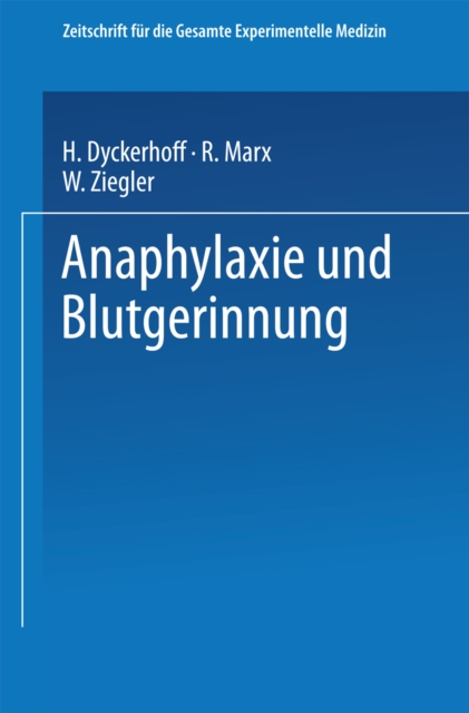 Anaphylaxie und Blutgerinnung