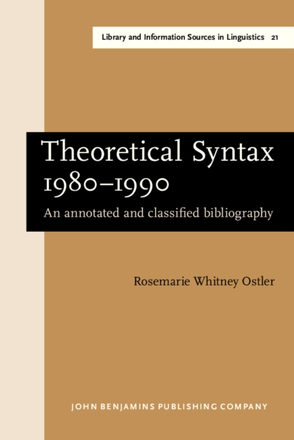 Theoretical Syntax 1980-1990